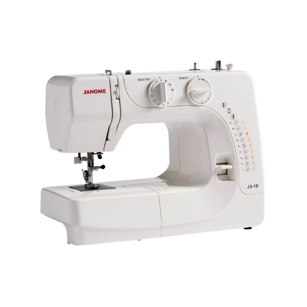 Janome J3-18 + Kit de moda y acabado GRATUITO valorado en más de 100 £