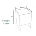 Horn Elements Storage Chest - White Ash (Self Assembly)