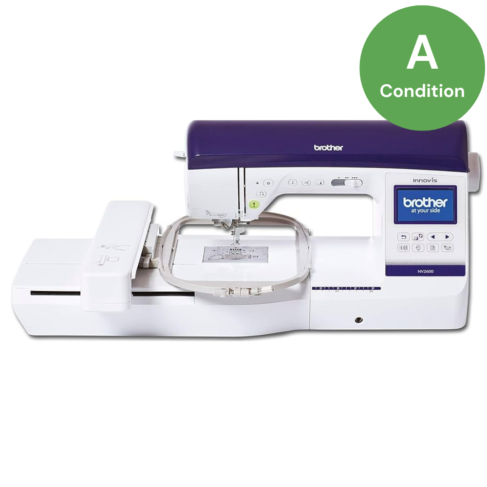 Máquina de coser Brother Innovis NV 2600 y unidad de bordado - Reacondicionada, condición "A"