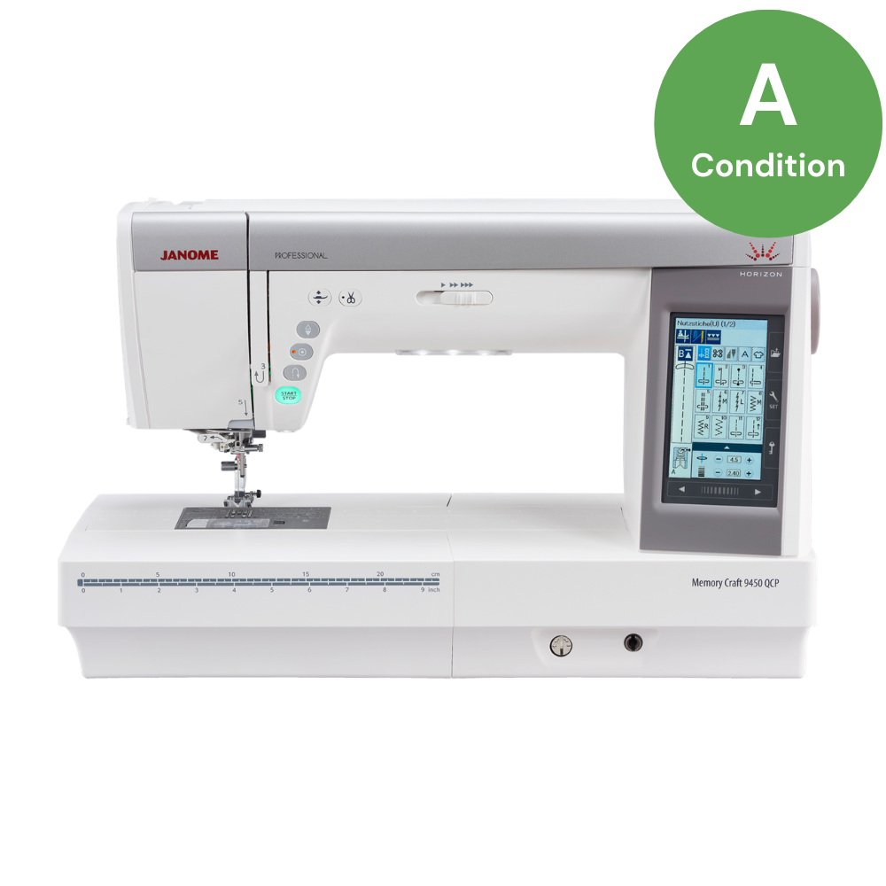 Máquina de coser Janome Horizon MemoryCraft 9450 - reacondicionada en condición "A"