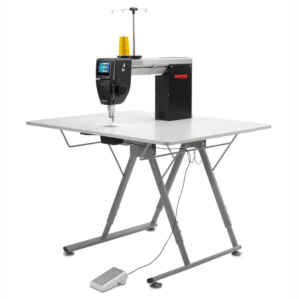 Bernina Q16 Plus Longarm Quilting Machine with Height Adjustable Foldable Table